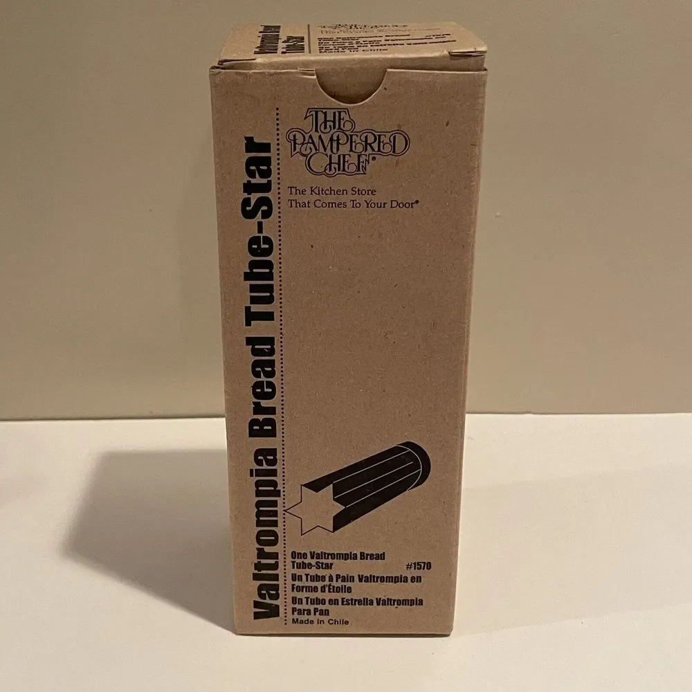 Pampered Chef Valtrompia‎ Star Shaped Bread Tube Cookie Mold #1570